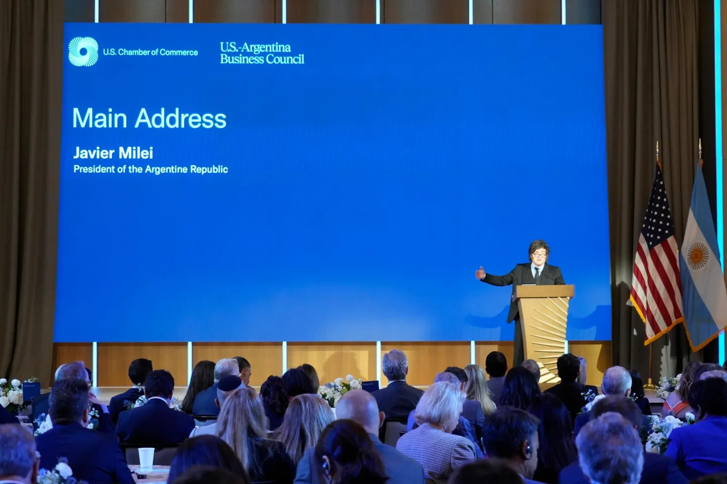Javier Milei · U.S. Chamber of Commerce, Nueva York · 15/10/2026